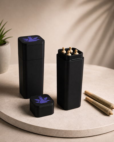 StashStick Joint Aufbewahrung – 4er Pre-Roll Case für Joints bis 11,5 cm