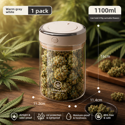 Premium Cannabis Vorratsglas | Geruchsdicht