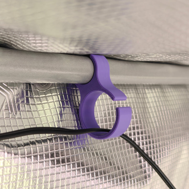 8x Kabelhalter XL - CordPod für Growzeltstangen